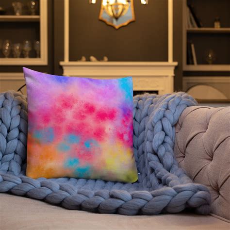 Premium Tie Dye Pillow Home Decor Decorative Cushion Square Colourful