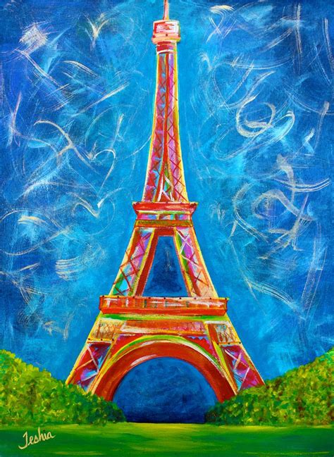 Pin By Rosemary Kordik On Travels Eiffel Tower Painting Eiffel Tower