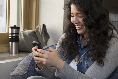 Woman Happy Texting Kaleidoscope Fighting Lupus