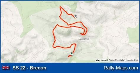 Ss 22 Brecon Stage Map Welsh International Rally 1982 Brc 🌍