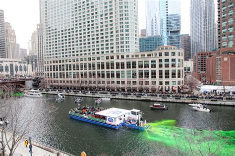 Chicago River Dyed Green For St Patrick S Day 2023 Editorial Stock