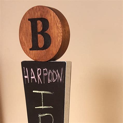 Handmade Custom Monogram Tap Handle With Chalkboard Surface By Jb
