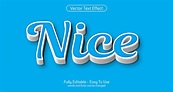 Plantilla de efecto de estilo editable niza creativa 3d | Vector Premium