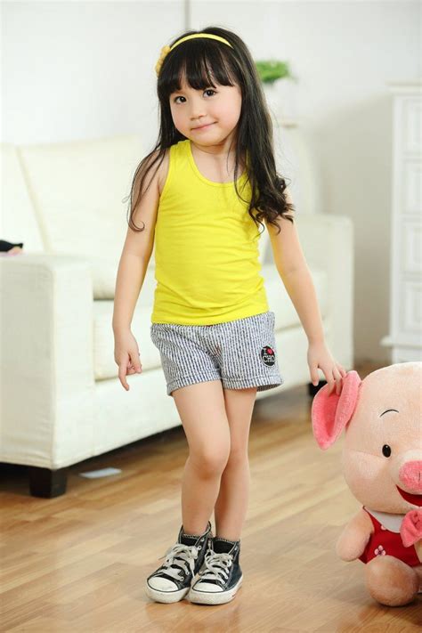 Ch00180 Child European Style Kids Pure Cotton Vest Kids Fashion