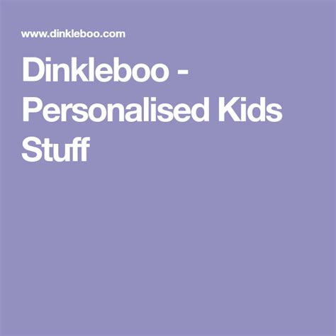 Dinkleboo Personalised Kids Stuff Personalised Kids Personalized