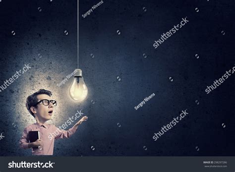 Young Funny Man Glasses Big Head Stock Photo 298297286 Shutterstock