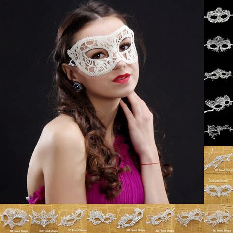 Womensmens Sexy Lace Party Mask For Carnival Halloween Half Face