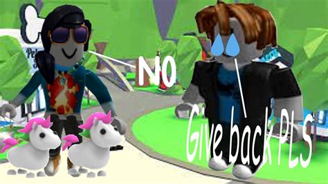 Scamming People In Adopt Me Xd Roblox Youtube