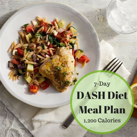 7 Day Dash Diet Menu Dashdiet Dietplan Dash Diet