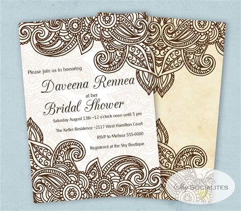 Check spelling or type a new query. Mehndi Invitation | Henna Invitation | Instant Download ...