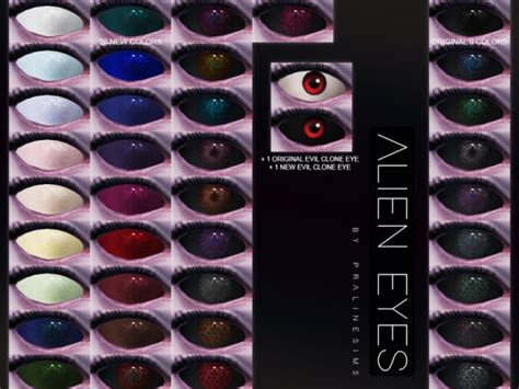 The Sims Resource Alien Eyes N155 By Pralinesims Sims 4