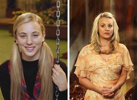 First Roles Kaley Cuoco Then And Now Big Bang Theory Pinterest