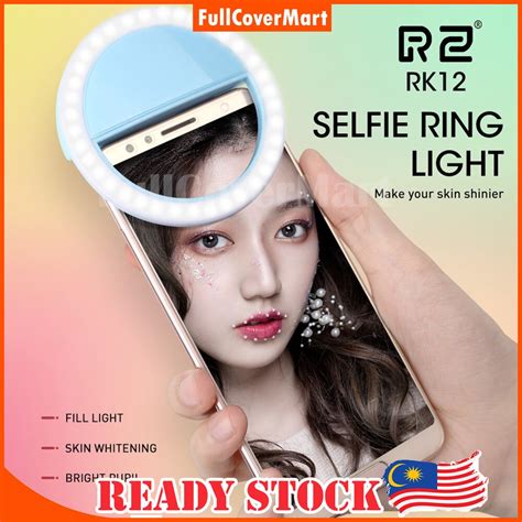 ⭐️ready Stock⭐️rechargeable Selfie Ring Light Rk12 Selfie Light For