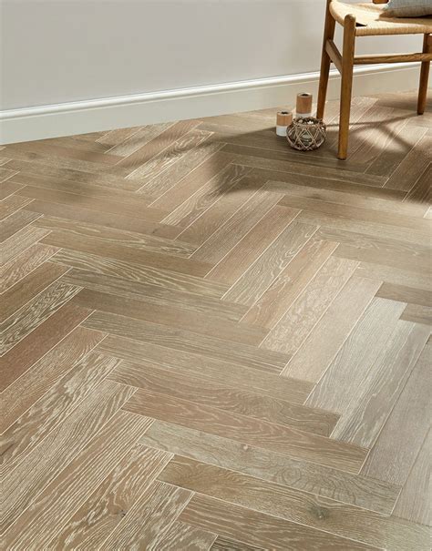 Branscombe Heritage Smoked Herringbone Oak Engineered Wood Flooring