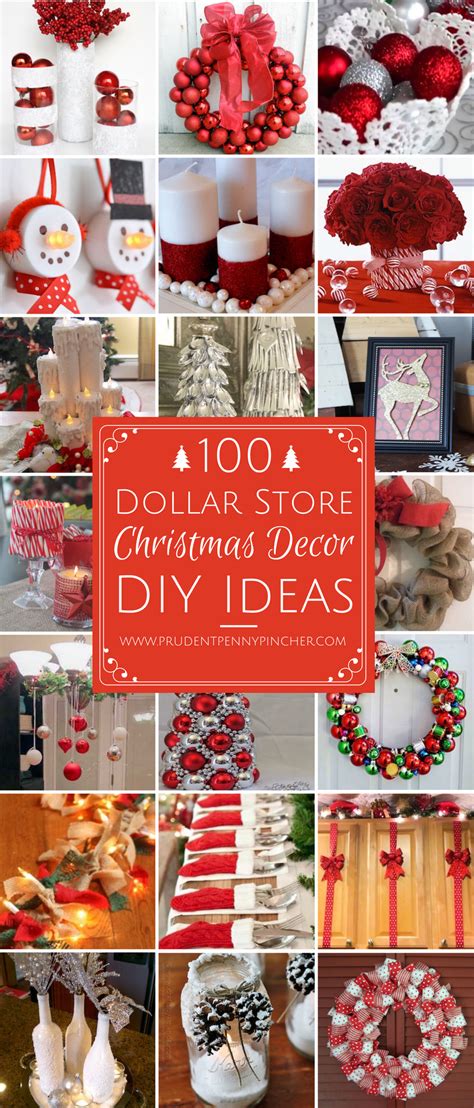 Dollar tree crafts + diy projects. 100 Dollar Store Christmas Decor DIY Ideas - Prudent Penny ...