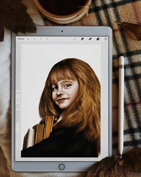 Instagram Magicartbook Hermione Granger Harry Potter Illustration