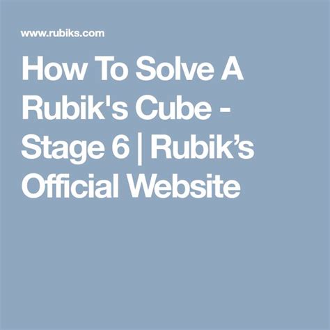 There are many approaches on how to solve the rubik's cube. Pin on Kid stuff