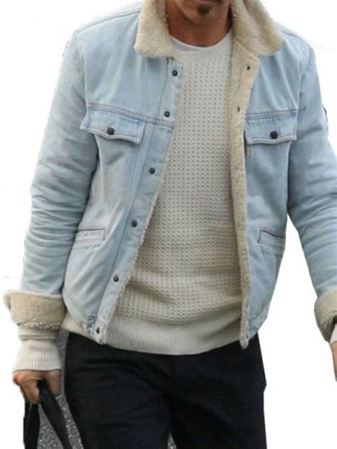 Ryan Gosling Nice Guys Blue Denim Fur Jacket Hit Jacket