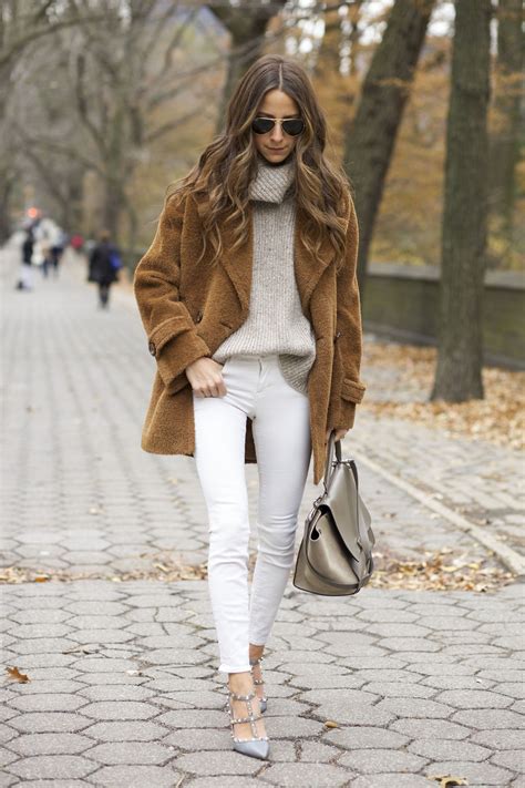 10 Ways To Wear White Jeans All Winter Long Glamour