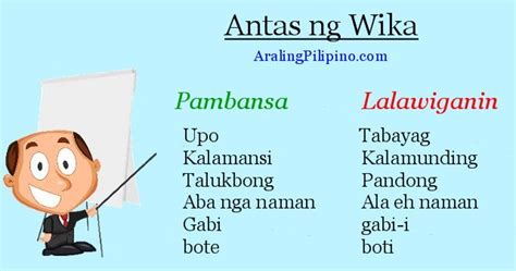 Naiaantas Ang Mga Salita Ayon Sa Antas Ng Damdaming Ipinahahayag