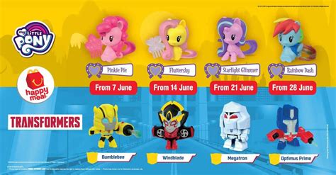 Not suitable for children under 3 years. McDonald's NEW My Little Pony & Transformers Happy Meal ...
