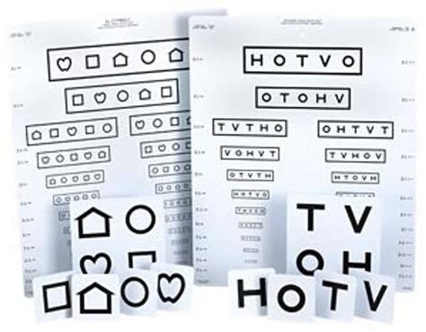 Good Lite Lea Symbols And Hotv Massachusetts Pediatric Eye Chart Medex