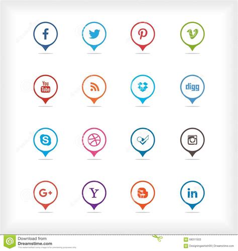Social Media Icon Editorial Stock Photo Illustration Of Print 68311503