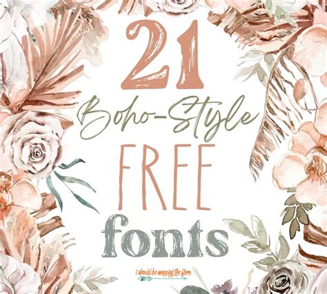 21 Free Boho Font Downloads I Should Be Mopping The Floor