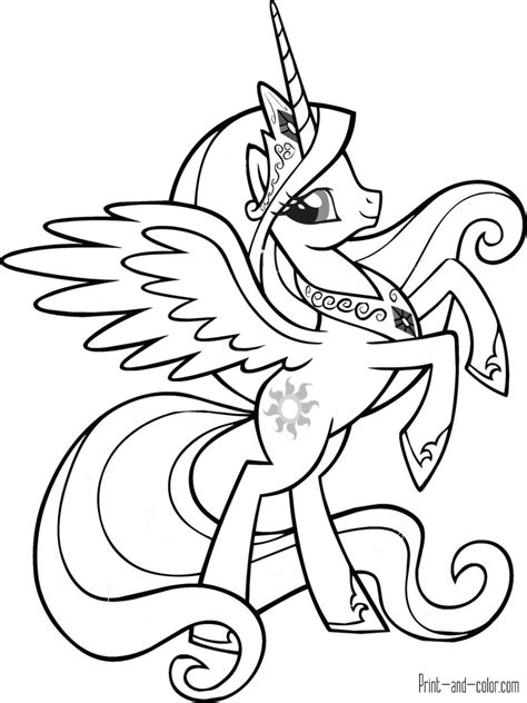 Pypus is now on the social networks, follow him and get latest free coloring pages and much more. My Little Pony coloring pages | Print and Color.com