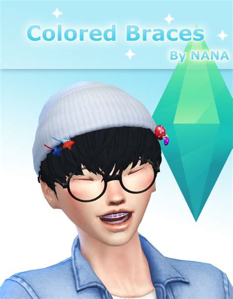 Nolween Colored Braces 6 Colors By Nana Sims 4 Downloads