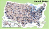 Interstate Highway Map United States And Travel Information - Printable ...