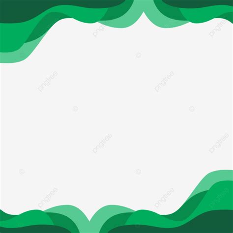 Diseño De Vector De Onda Verde De Pie De Página De Encabezado PNG Encabezado Pie De Página