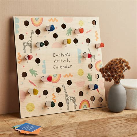 Personalised Children's Activity Calendar By Create Gift Love | notonthehighstreet.com