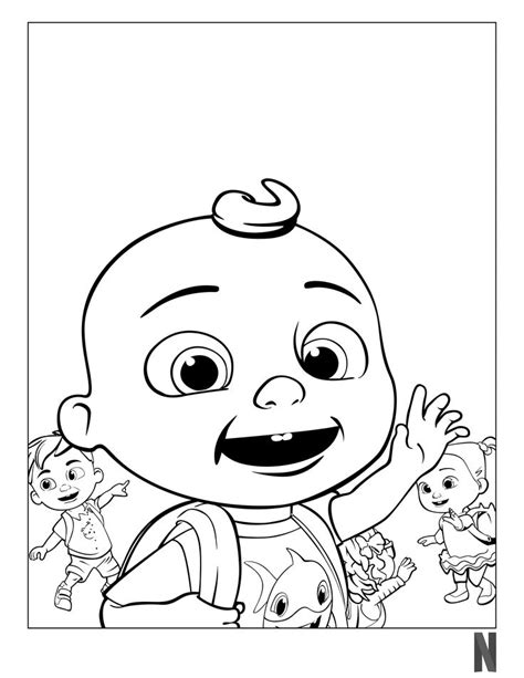 Cocomelon Coloring Page Coloring Pages My Little Pony Drawing