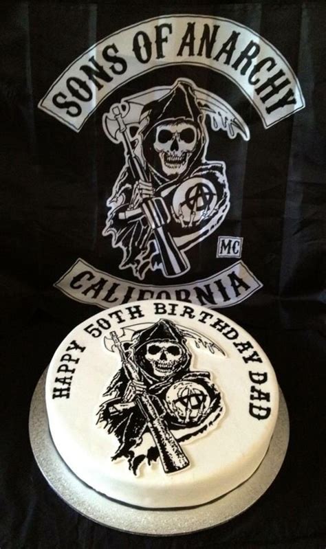 Sons Of Anarchy Cake Made And Painted By Michelle Woolford Sons Of