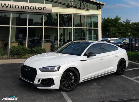 Audi Rs5 B9 White Vossen Hf 3 Wheel Wheel Front