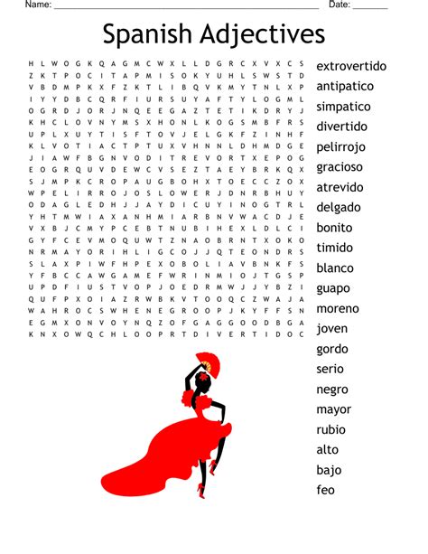 Free Printable Spanish Word Searches Printable Word Searches