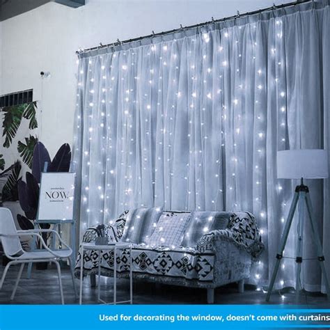 Torchstar 98ft X 98ft Led Curtain Lights For Bedroom Starry