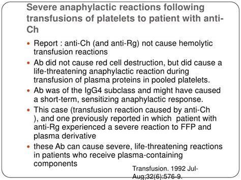 Anaphylactic Transfusion Reaction