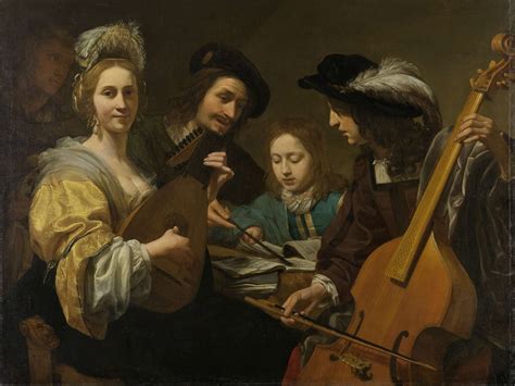 Musicerend Gezelschap Gerard Van Kuijl 1651 Музыкальное искусство