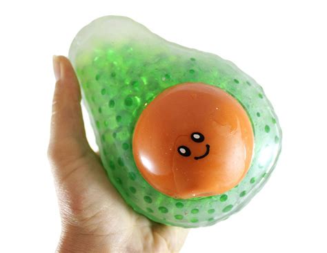Jumbo Fruit Water Bead Filled Squeeze Stress Balls Sensory Fidget