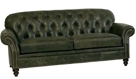 Smith Brothers 396 Traditional Button Tufted Sofa With Nailhead Trim