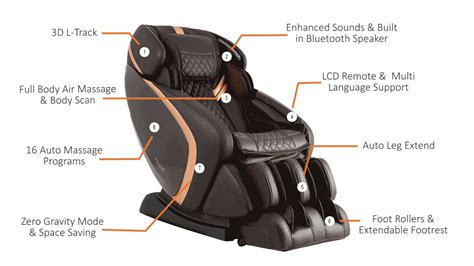 osaki os pro admiral massage chair w 3d l track zero gravity and foot rollers ebay