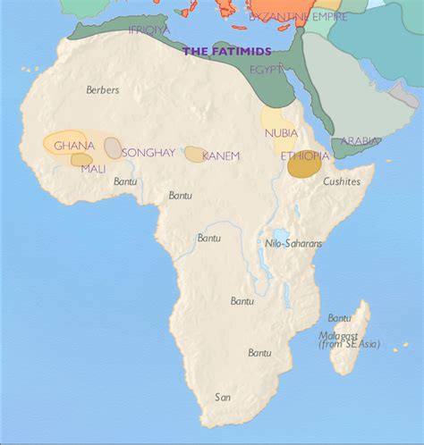 Map Of African Kingdoms And A Brief History Of Ghana Mali And Songai