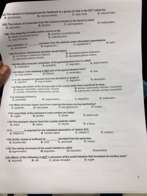 Anatomy And Physiology Final Exam Multiple Choice Anatomical Charts