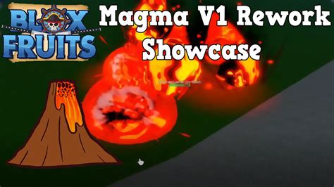 Blox Fruits Magma V1 Rework Showcase Youtube