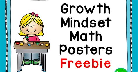 Growing Grade By Grade Growth Mindset Math Posters Freebie