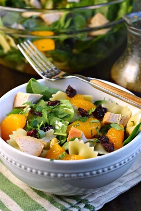 Cover until ready to use. Easy dinner: Mandarin Pasta Spinach Salad with Teriyaki ...