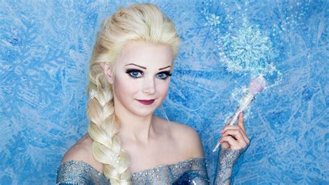 Elsa Frozen Makeup Tutorial Elsa In Real Life Frozen Makeup Elsa Makeup Elsa Makeup Tutorial