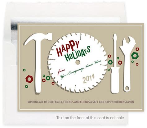 Easy to online, our construction christmas cards offer everyday low prices and many free upgrades including free envelopes printed with your return address, you logo printed on the design, and your choice of ink color, font, and text. Christmas Cards for Your Construction Company - Gallery Collection Blog